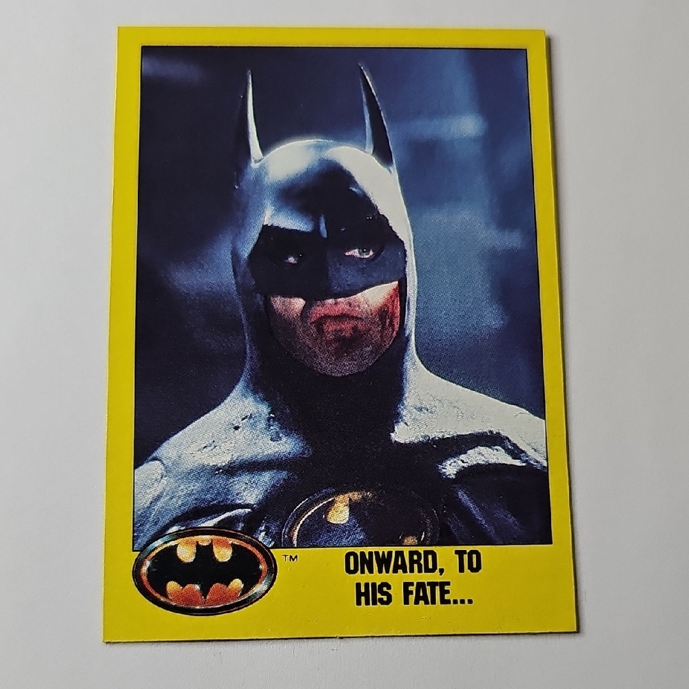 Topps Batman Card with Yellow Border